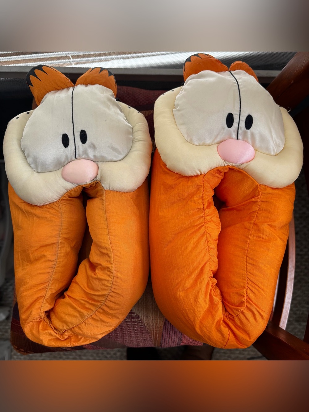 Vintage Garfield 1981 Slippers Size L 9/10.